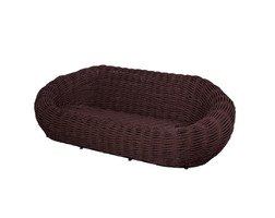 Плетеный диван DeckWOOD Nest, коричневый, шп