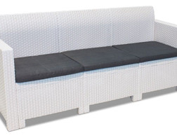 Трехместный диван NEBRASKA SOFA 3, белый,  шп