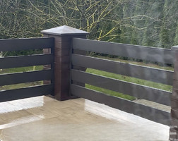 Забор-Планкен, ширина 190 мм, RAL 8019, двустороннее полимерное глянцевое покрытие
