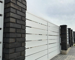 Забор-Планкен, ширина 190 мм, RAL 9003, двустороннее полимерное глянцевое покрытие