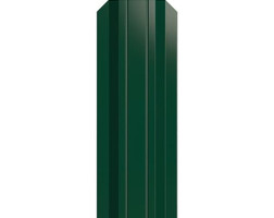 Штакетник трапециевидный узкий 100 мм, полиэстер двусторонний, RAL 6005 Зеленый мох, нф