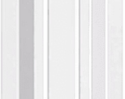 Евроштакетник трапециевидный узкий 100 мм, полиэстер односторонний RAL 9003 Белый, нф