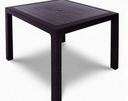 Стол квадратный на  4 персоны YALTA Quatro Table, белый, шп