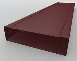 Металлический планкен, ширина 100мм, Стальной Бархат, RAL 3005