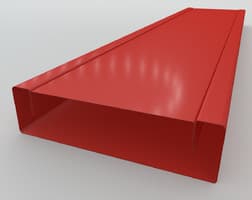 Металлопланкен для забора-ранчо 100x20 мм, полиэстер односторонний, RAL 3020, ЦМ
