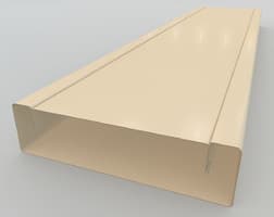 Металлопланкен для забора-ранчо 125x20 мм, полиэстер односторонний, 0,45 мм, RAL 1015 светлая слоновая кость, GL