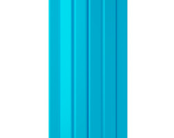 Евроштакетник полукруглый 110 мм, полиэстер односторонний, RAL 5015 Небесно-голубой, нф