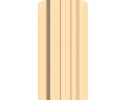 Металлический штакетник трапециевидный широкий 120 мм, RAL 1015 Cветлая слоновая кость, полиэстер односторонний, нф