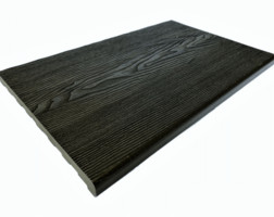 Ступень полнотелая TimberTex, 3D фактура дерева, 320*22*3000 мм, Серый