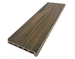 Ступень узкая пустотелая TimberTex, Style, 3D фактура дерева, 155*23*3000 мм, Тик микс