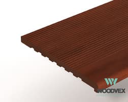 Ступень полнотелая WOODVEX SELECT, вельвет, 348*22*4000 мм, Палисандр