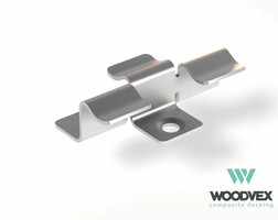 Клипса промежуточная для досок WOODVEX, 2 мм зазор