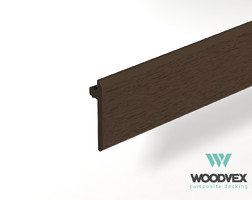 Торцевая планка (Т-планка) WOODVEX SELECT Colorite 53х6х2000 мм, Венге Colorite