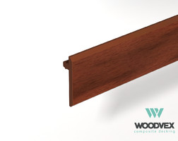 Торцевая планка (Т-планка) WOODVEX SELECT Colorite 53х6х2000 мм, Палисандр