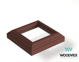 Крышка нижняя (юбка) Woodvex Select 140х140 мм, Темно-коричневый