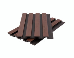 Стеновая панель реечная 13*177*3600 мм, CO-EXTRUSION, NUSADUA, POLIVAN, Chocolate