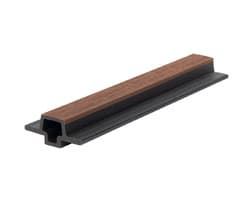Стыковочный элемент для фасадной реечной панели 33*75*3600 мм, CO-EXTRUSION, NUSADUA, POLIVAN, Chocolate