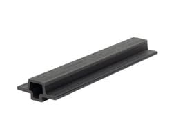 Стыковочный элемент для фасадной реечной панели 33*75*3600 мм, CO-EXTRUSION, NUSADUA, POLIVAN, Grey dark