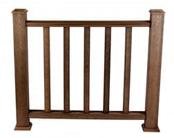 Столб TimberTex 3D MIX, 3000х100х100 мм, Венге Микс