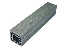 Столб TimberTex 3D MIX, 3000х100х100 мм,Серый