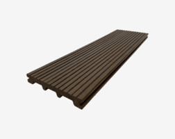 Террасная доска RusDecking UnoDeck TITANIO, полнотелая, Венге 150*21*4000 мм