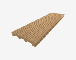 Террасная доска RusDecking UnoDeck TITANIO, полнотелая, Орех 150*21*3000 мм