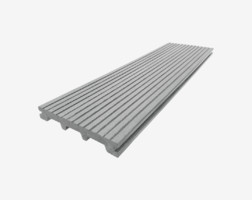 Террасная доска RusDecking UnoDeck TITANIO, полнотелая, Серый 150*21*4000 мм